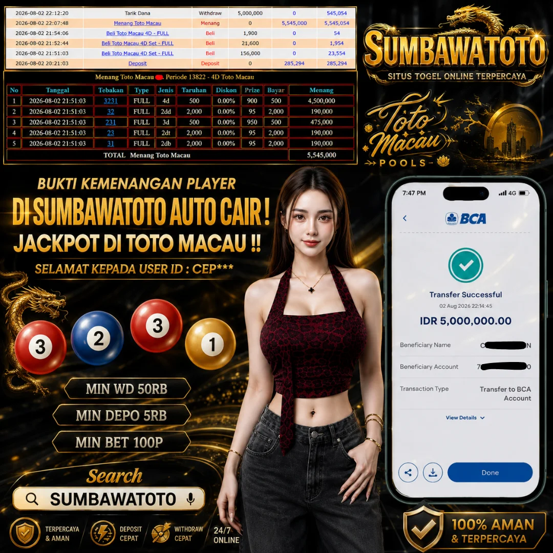🔥SELAMAT JACKPOT DI TOTO MACAU 🔥